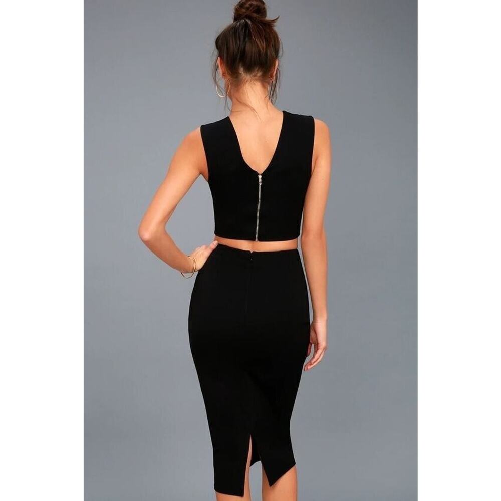 Ali & Jay Size L Disco Ball Copper Sequin Crop Top Black Zip Back - Picture 13 of 13